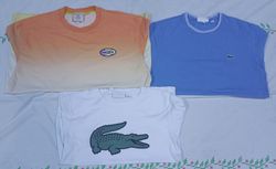 Camisetas de gola redonda Lacoste
