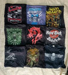 hard Rock cafe and mix music t shirts