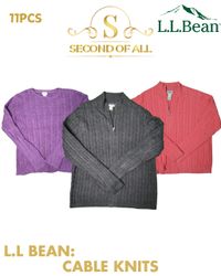 L.L Bean Cable Knits Sweaters|11pcs