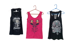 Graphics tank tops -12pcs -4/4/25
