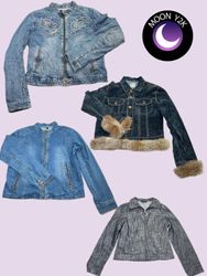y2k Veste en Jean Unique mix (M-59)