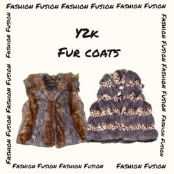 (FF-777) Y2k Fur coats