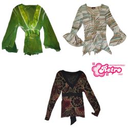 Y2K Earthy Tone Tops Mix