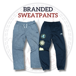 Pantaloni con elastico di marca sportiva mista