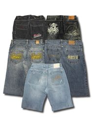 Jeans Bordados Japoneses Y2K Hip Hop (AS-3)
