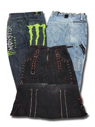 Jeans Bordados Japoneses Y2K Hip Hop (AS-5)