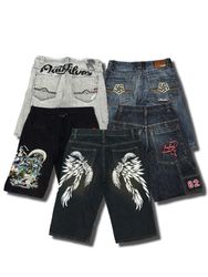 Y2K Hip Hop Japanese Embroidered Shorts (AS-16)