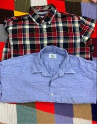 Lacoste and Tommy hilfiger shirts button down  12p..