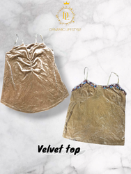 Beau top en velours 10 pièces