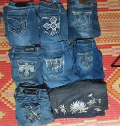 Y2K UNBRANDED  WOMEN WEAR  JEANS (11PCS) (MD 355)