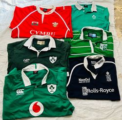 Mélange de maillots de rugby de club vintage (lot ..