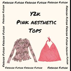 (FF-811) Y2k Pink Aesthetic Top