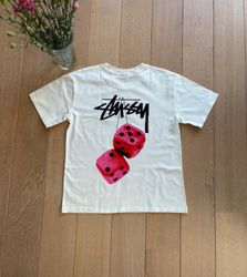 Stussy Rework Style White Dice Tees 20 pcs