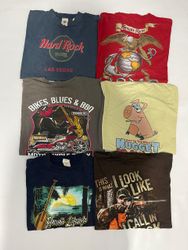 Printed T-shirts 12 pcs
