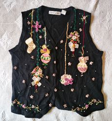 Maglione Ricamato Y2k
