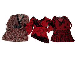 Blouses/tops à manches longues imprimées - 9 pièce..