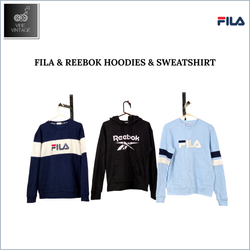 FILA & REEBOK HOODIES & SWEATSHIRTS - 16 STÜCK (BU..