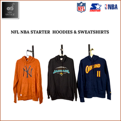 NFL NBA & STARTER HOODIES & SWEATSHIRTS - 10 PCS