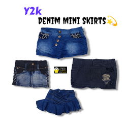 Y2k Denim Mini Skirts💫