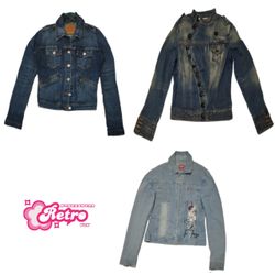 Chaqueta de mezclilla de la era Y2K Britney A-014