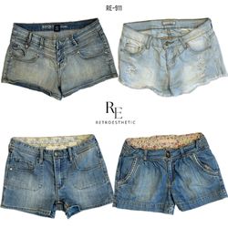 Y2K Retro Stil Micro Mini Shorts (RE-911)