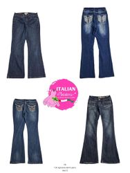 Jean en denim signature Y2k #A613