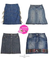 Jupes midi en denim uniques Y2K #A615