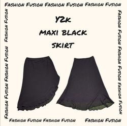 (FF824) Y2k Black Skirts