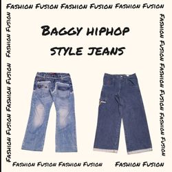 (FF-822) Baggy HipHop Style Jeans