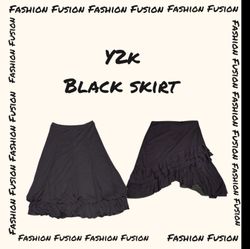 (FF-821) Y2k Black Skirts