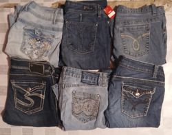 JEANS DONNA Y2K SILVER ANGLES E ALTRI BRAND MIX (I..