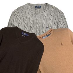 30x Ralph Lauren Maglioni Misti Collo rotondo a tr..