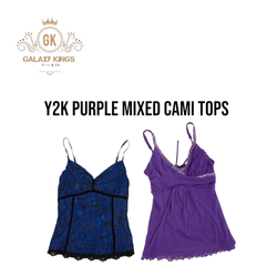 Y2k Purple Mixed Tops