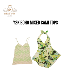 Y2k Boho Mixed Cami tops