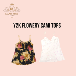 Y2k Flowery Cami Tops