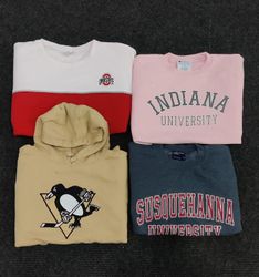 College sweatshirts