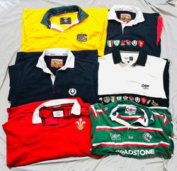 Bundle de 13 maillots de rugby vintage de club