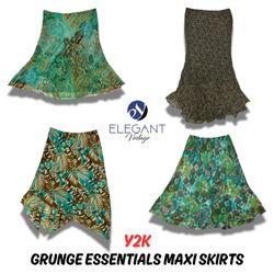 Y2K Grunge Essentials Maxi Skirts - 09 pieces - EV..