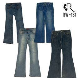 Y2K IT Girl Denim Unique Jeans (RW-134)