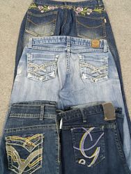 HD786 Ladies Y2K Flared Jeans - 11 pcs