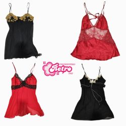 Y2K Dark Romance Slip Dresses