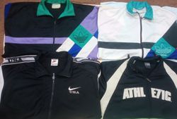 Vintage nike and addidas track jacket