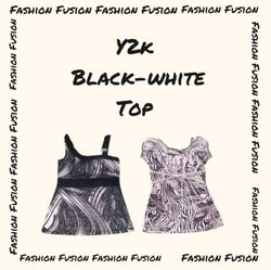 (FF-834) Black & White Tops