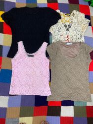 Y2K Women's Mixed Tops Bundle | 2000s Retro, Mesh,..