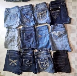 VIGOSS ARGENT ET AUTRES MARQUES MIXTES MINI SHORTS..
