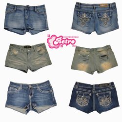 Y2k Unique Denim Shorts A-01
