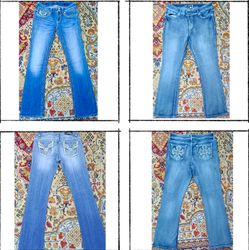 G0202 Women Embellished Flared Jeans - 15 Pieces