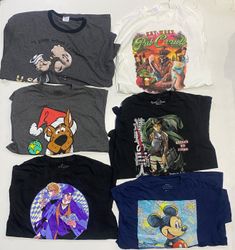T-shirts pour hommes avec imprimé cartoon