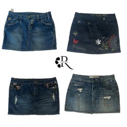 Y2K IT Girl Denim Mini Skirts (RW-138)