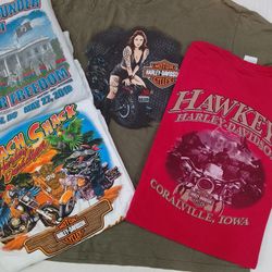 CR4215 Harley Davidson Men T-shirts - 20 Pcs